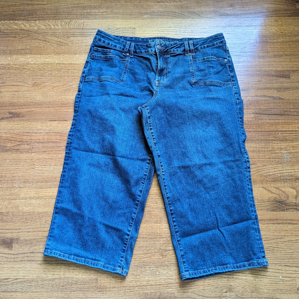 Maurices | Mid-Rise Wide Leg Cropped Jean | 20W